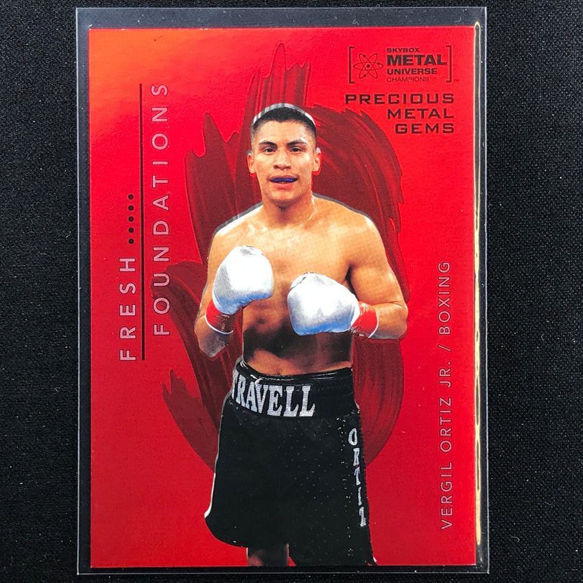 2022 Metal Universe Champions Vergil Ortiz Jr Precious Metal Gems Pmg Red 34/100