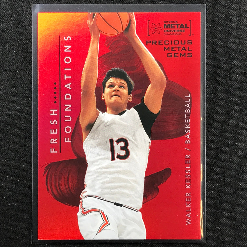 2022 Metal Universe Champions Walker Kessler Precious Metal Gems Pmg Red 17/100