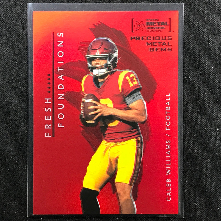 2022 Metal Universe Champions Caleb Williams Precious Metal Gems Pmg Red 24/100