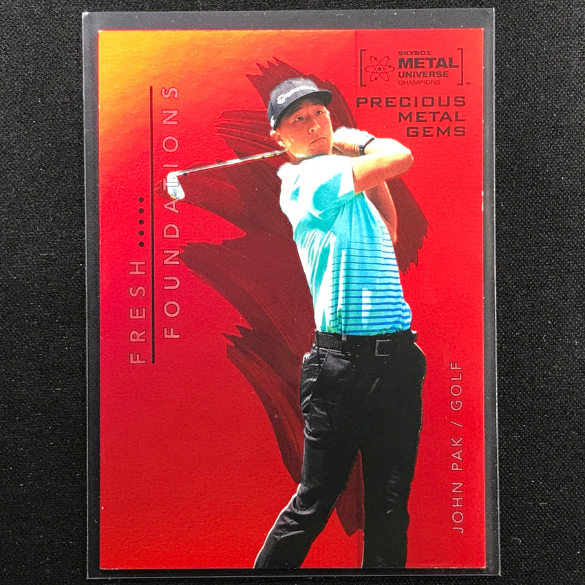 2022 Metal Universe Champions John Pak Precious Metal Gems Pmg Red 50/100