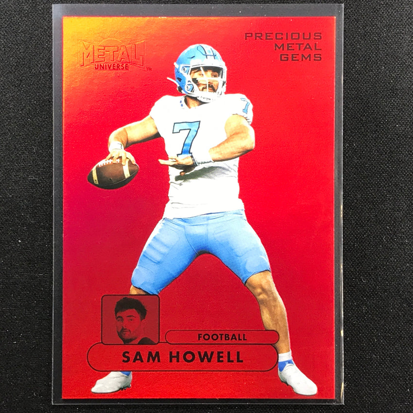 2022 Metal Universe Champions Sam Howell Precious Metal Gems Pmg Red 41/100