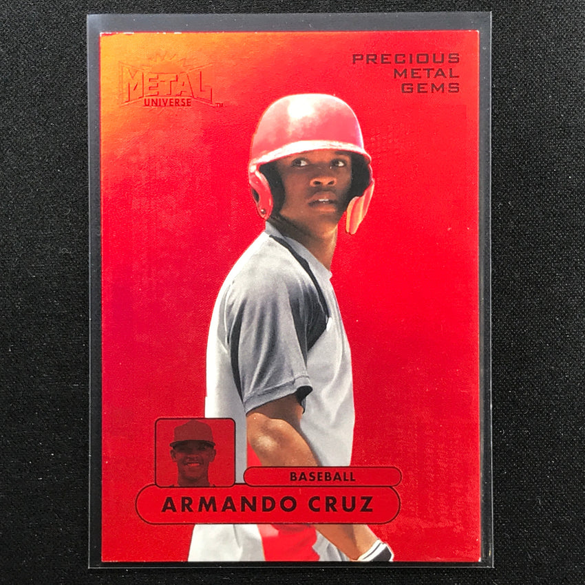 2022 Metal Universe Champions Armando Cruz Precious Metal Gems Pmg Red 44/100