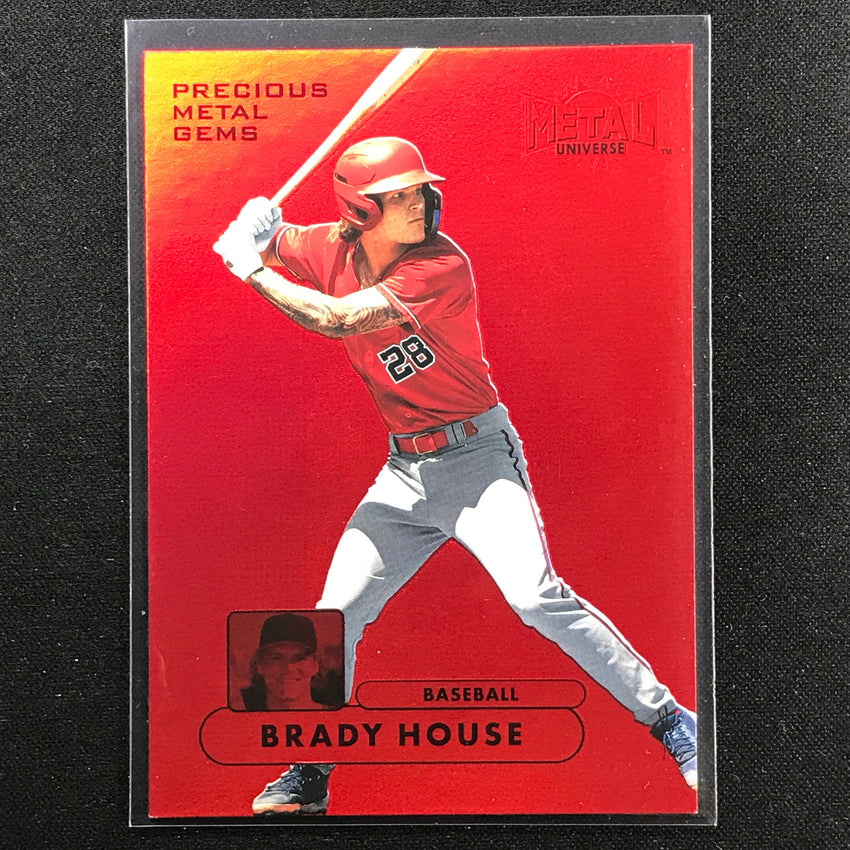 2022 Metal Universe Champions Brady House Precious Metal Gems Pmg Red 65/100