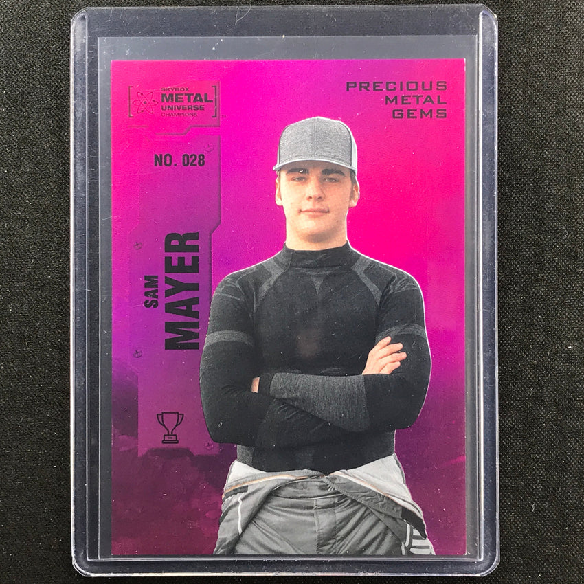 2022 Metal Universe Champions Sam Mayer Precious Metal Gems Pmg Pink 30/75