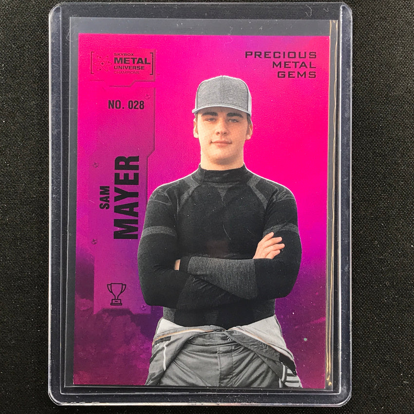 2022 Metal Universe Champions Sam Mayer Precious Metal Gems Pmg Pink 51/75