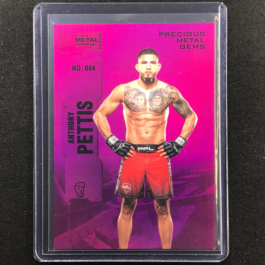 2022 Metal Universe Champions Anthony Petis Precious Metal Gems Pmg Pink 56/75