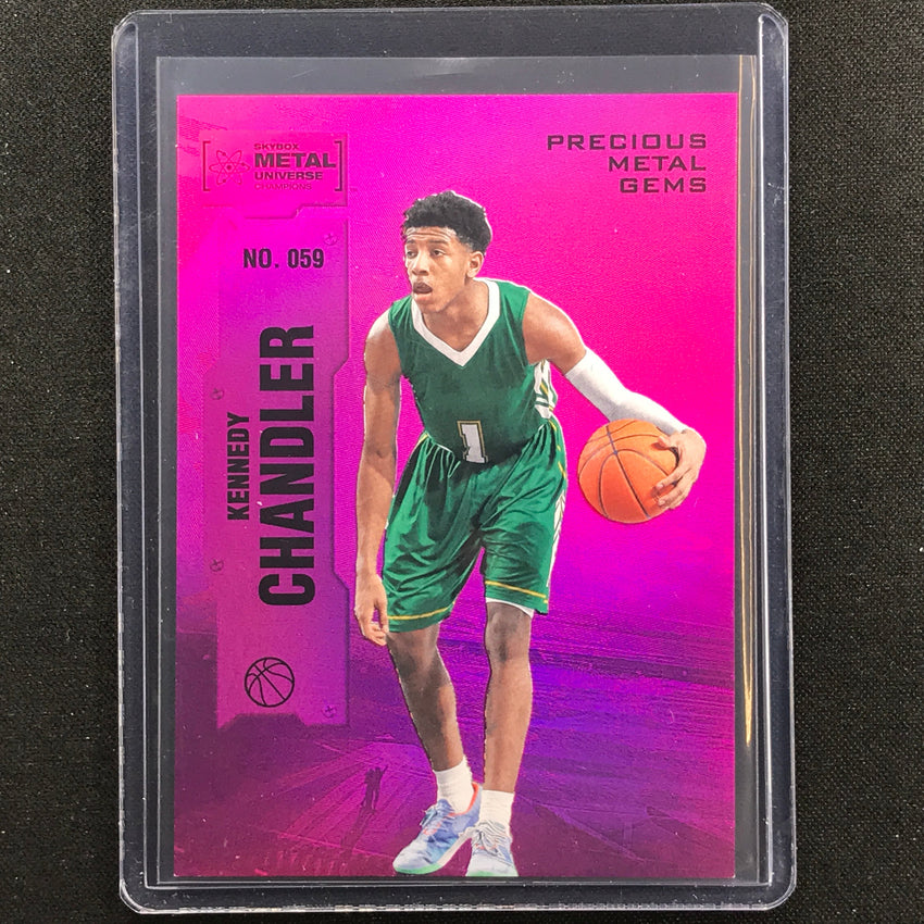 2022 Metal Universe Champions Kennedy Chandler Precious Gems Pmg Pink 31/75