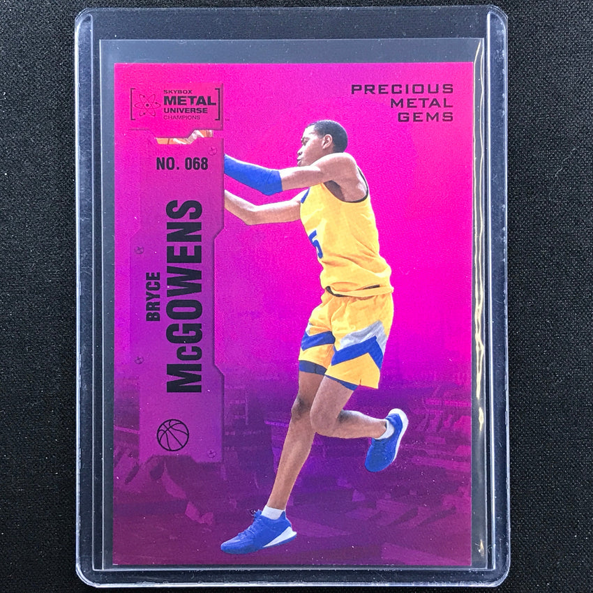 2022 Metal Universe Champions Bryce Mcgowens Precious Metal Gems Pmg Pink 10/75