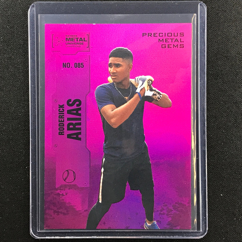 2022 Metal Universe Champions Roderick Arias Precious Metal Gems Pmg Pink 14/75