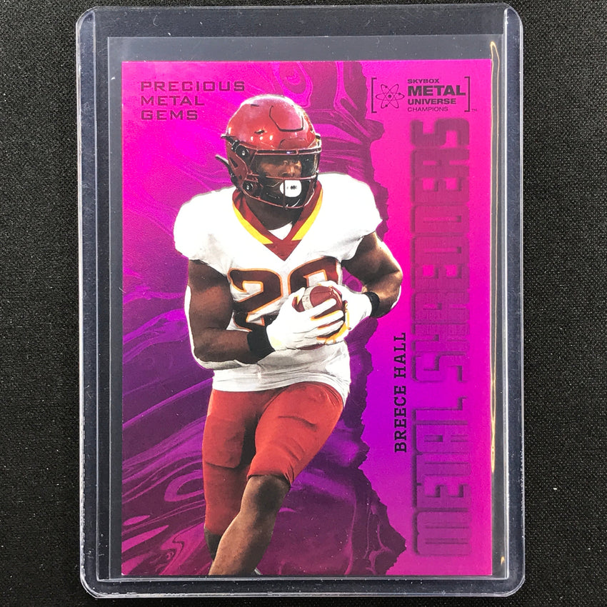 2022 Metal Universe Champions Breece Hall Precious Metal Gems Pmg Pink 21/75