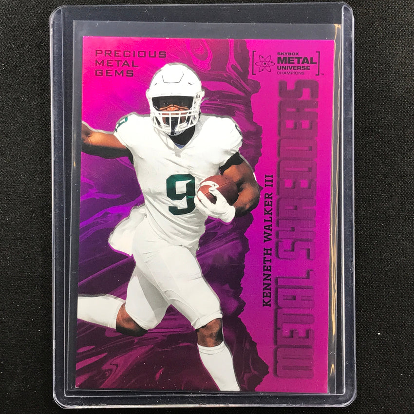 2022 Metal Universe Champions Kenneth Walker Iii Precious Gems Pmg Pink 64/75