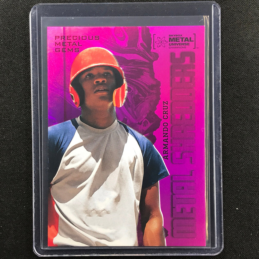2022 Metal Universe Champions Armando Cruz Precious Metal Gems Pmg Pink 72/75