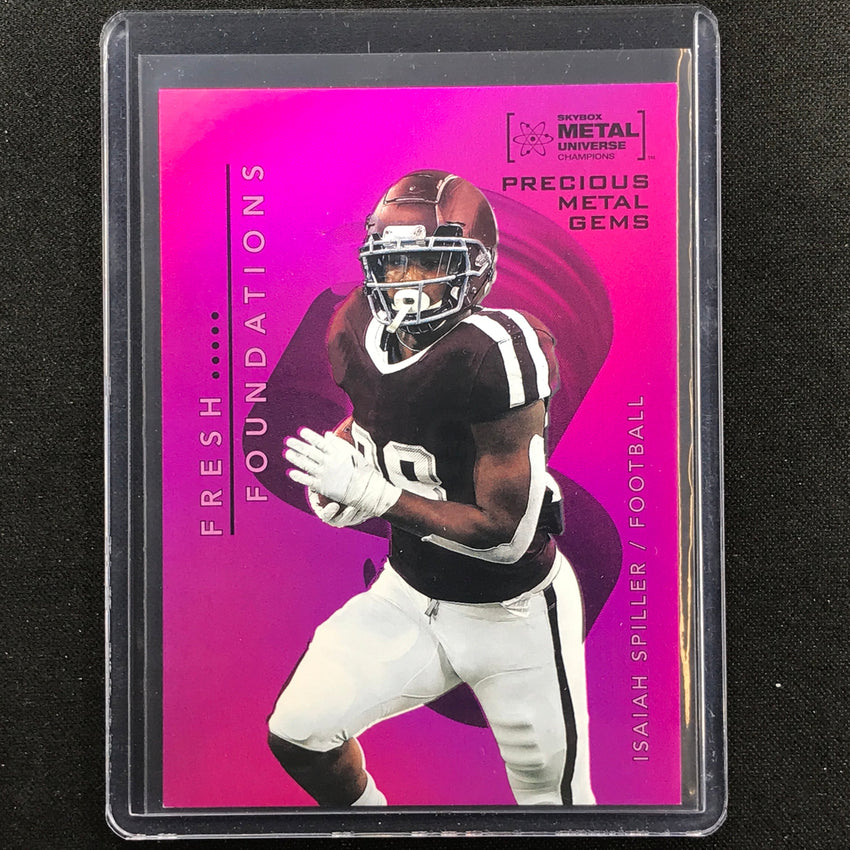 2022 Metal Universe Champions Isaiah Spiller Precious Metal Gems Pmg Pink 22/75