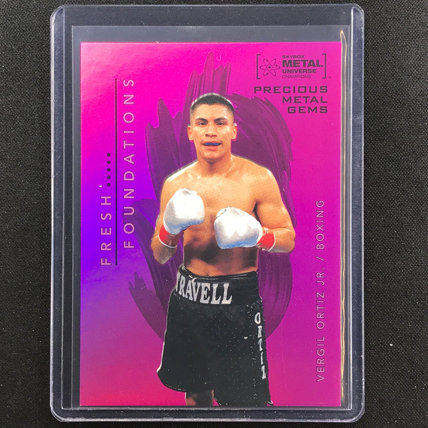 2022 Metal Universe Champions Vergil Ortiz Jr Precious Metal Gems Pmg Pink 17/75