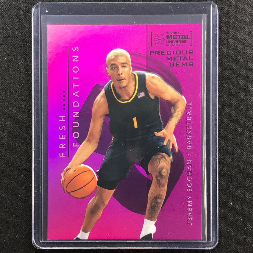 2022 Metal Universe Champions Jeremy Sochan Precious Metal Gems Pmg Pink 36/75