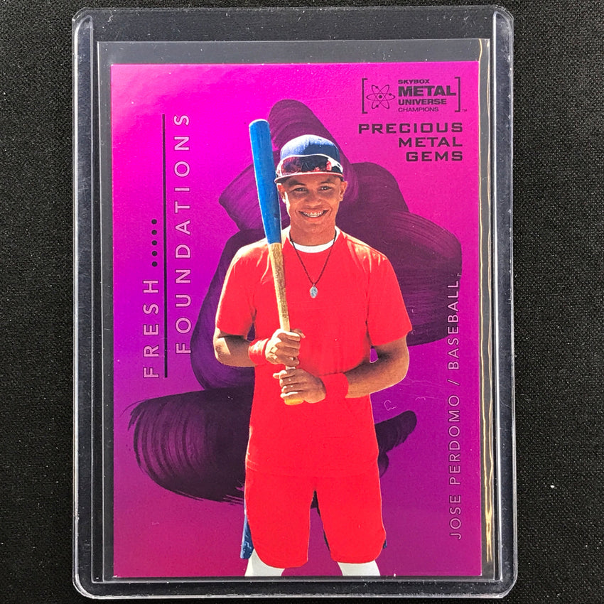 2022 Metal Universe Champions Jose Perdomo Precious Metal Gems Pmg Pink 65/75