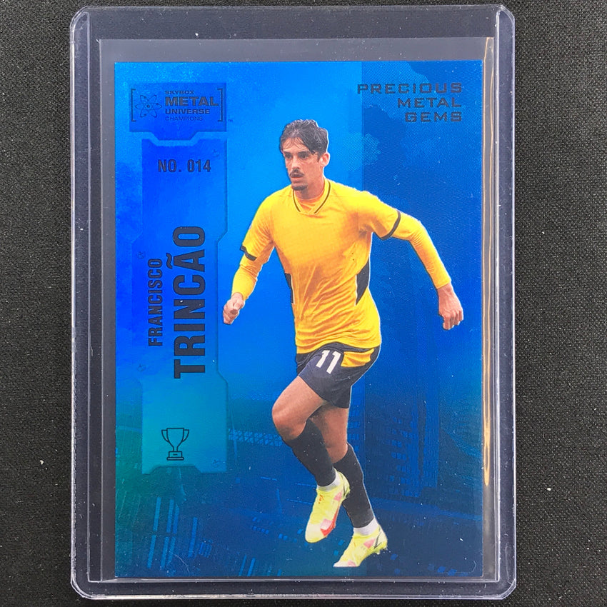 2022 Metal Universe Champions Francisco Trincao Precious Gems Pmg Blue 37/50