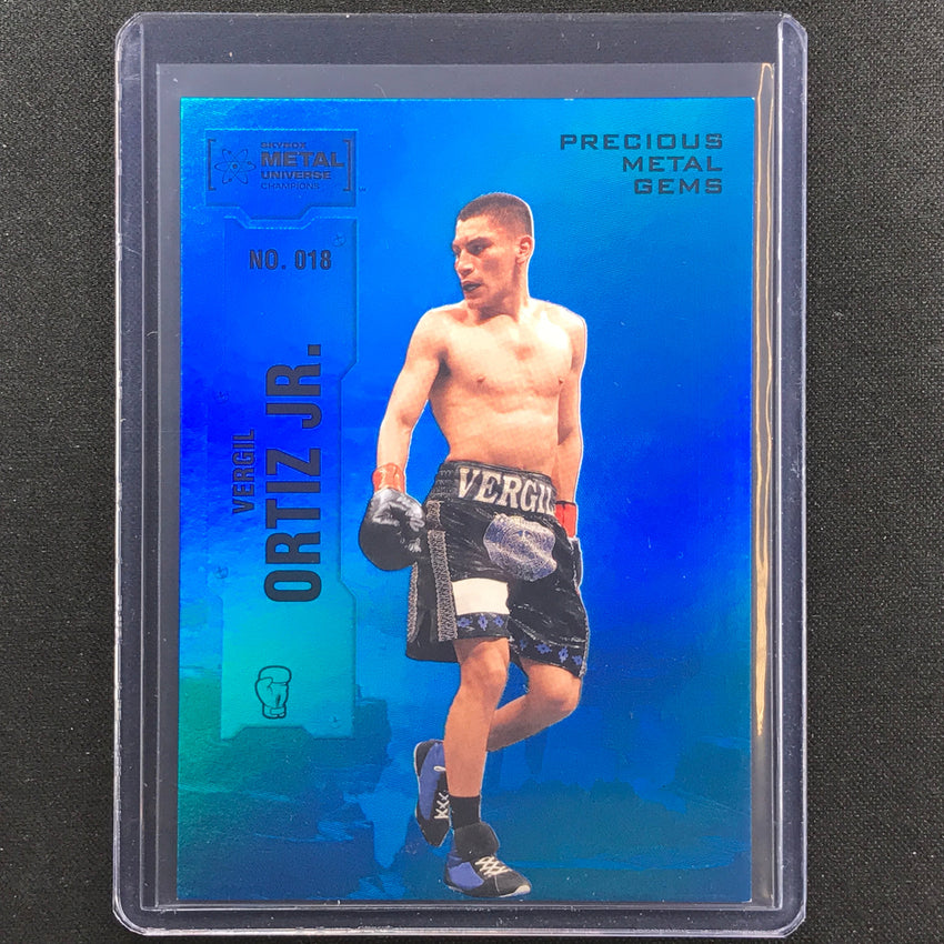 2022 Metal Universe Champions Vergil Ortiz Jr Precious Metal Gems Pmg Blue 47/50