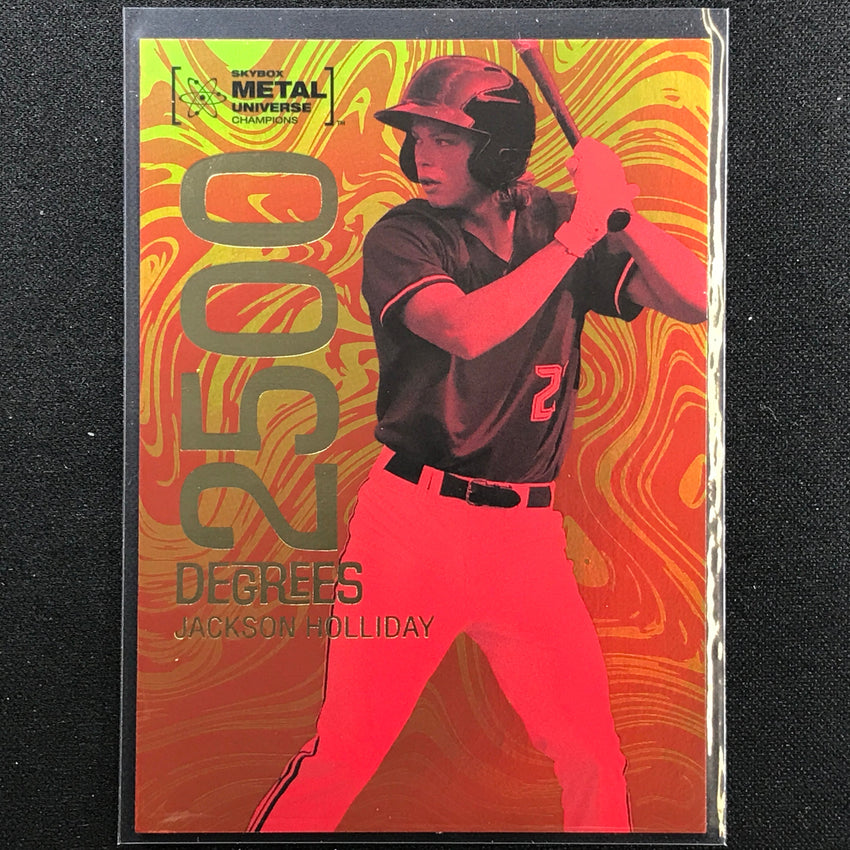 2022 Metal Universe Champions JACKSON HOLLIDAY 2500 Degrees Base #13