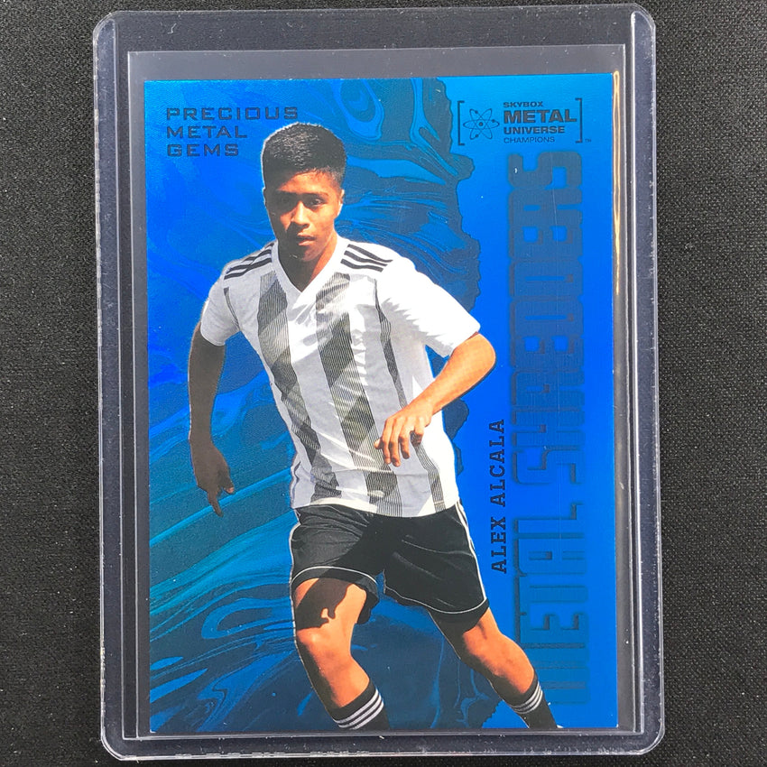 2022 Metal Universe Champions Alex Alcala Precious Metal Gems Pmg Blue 36/50