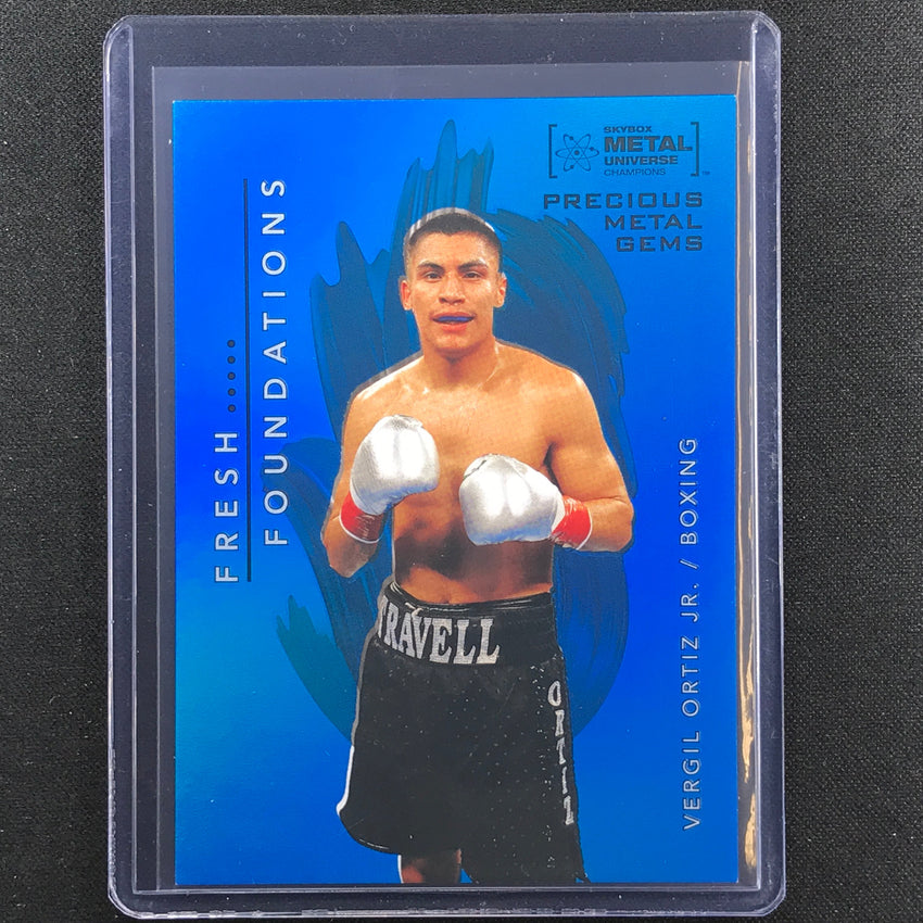 2022 Metal Universe Champions Vergil Ortiz Jr Precious Metal Gems Pmg Blue 15/50
