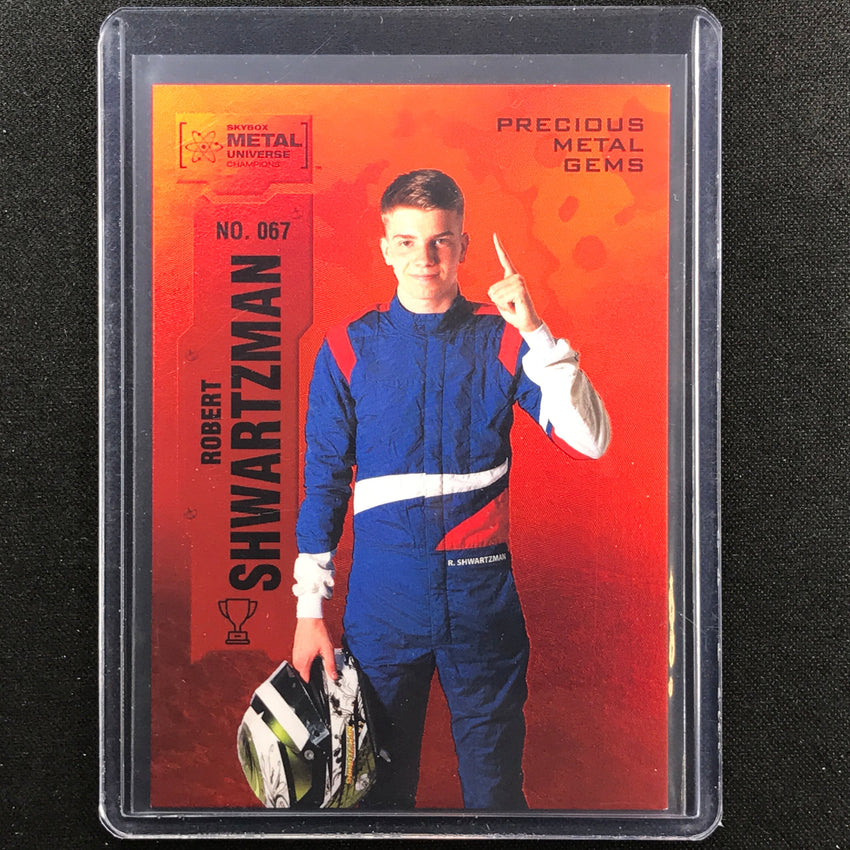 2022 Metal Universe Champions Robert Shwartzman Precious Gems Pmg Orange 10/25