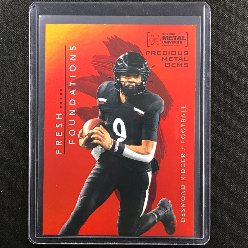 2022 Metal Universe Champions Desmond Ridder Precious Gems Pmg Orange 17/25