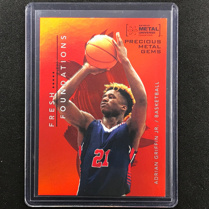 2022 Metal Universe Champions Adrian Griffin Jr. Precious Gems Pmg Orange 23/25