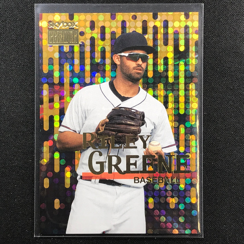 2022 Metal Universe Champions Riley Greene Skybox Premium Star Topaz 38/150