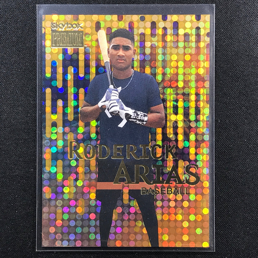 2022 Metal Universe Champions Roderick Arias Skybox Premium Star Topaz 58/150