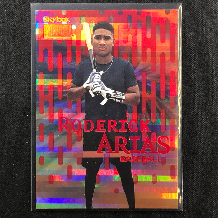 2022 Metal Universe Champions Roderick Arias Skybox Premium Star Rubies 89/100