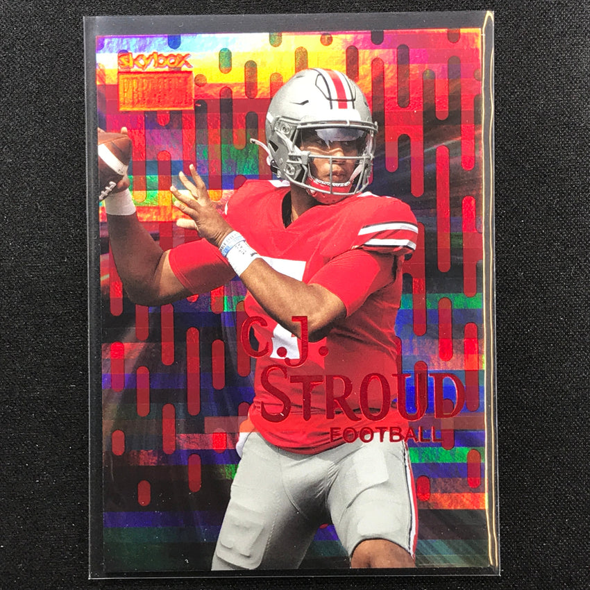 2022 Metal Universe Champions C.j. Stroud Skybox Premium Star Rubies 92/100