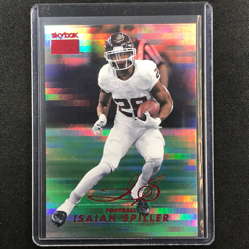 2022 Metal Universe Champions Isaiah Spiller Skybox Premium 1998-99 Rubies 43/50