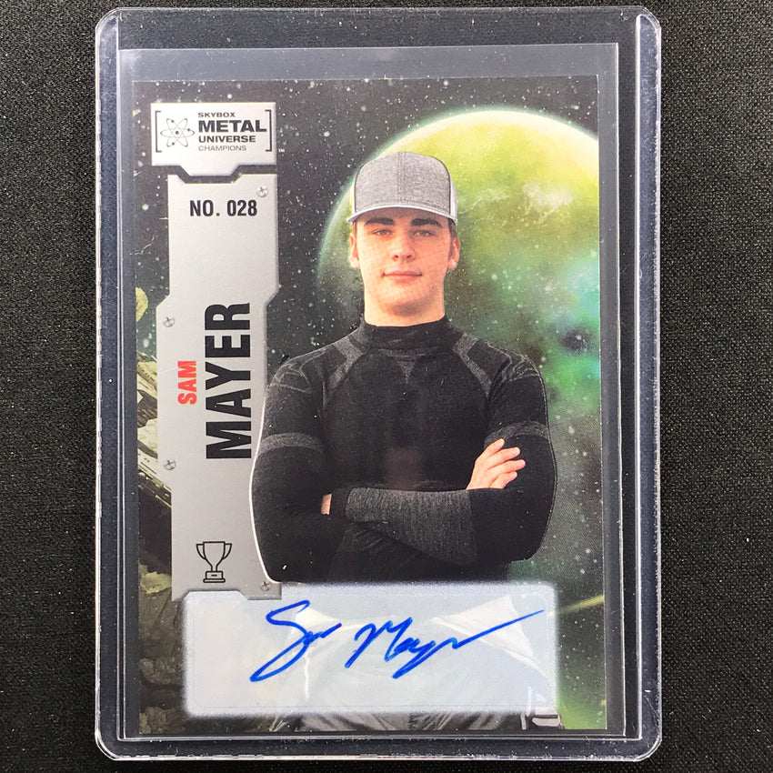 2022 Metal Universe Champions SAM MAYER Base Auto Silver #28