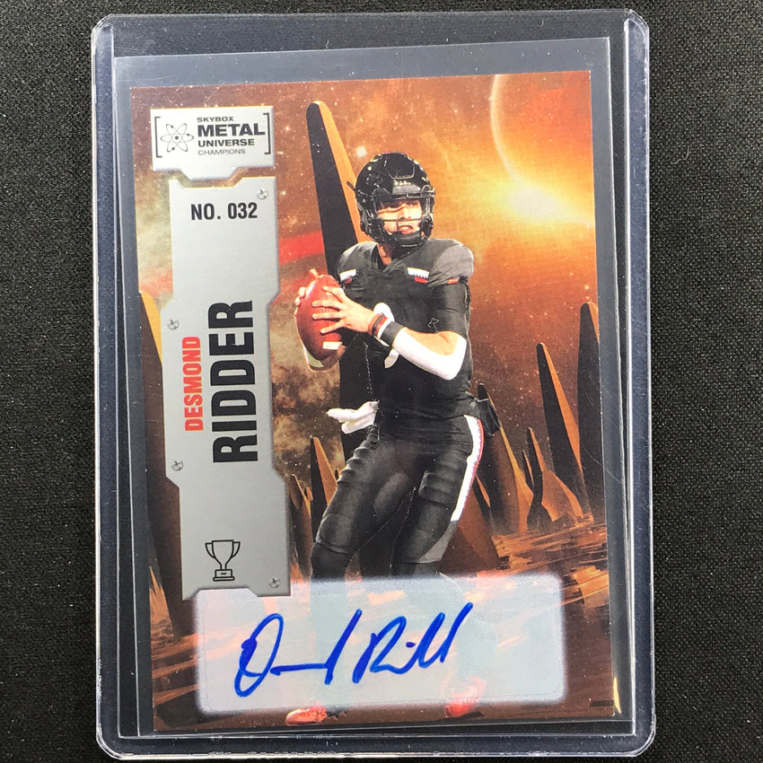 2022 Metal Universe Champions Desmond Ridder Base Auto Silver Sp No 32