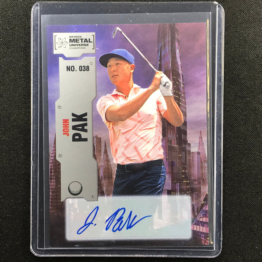 2022 Metal Universe Champions JOHN PAK Base Auto Silver #38