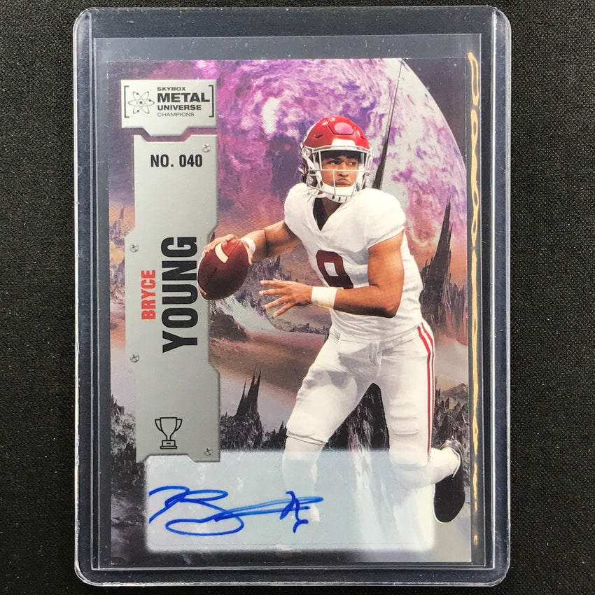 2022 Metal Universe Champions BRYCE YOUNG Base Auto Silver #40