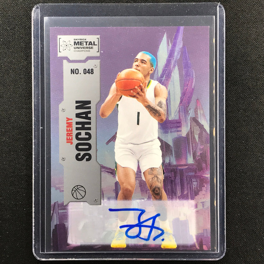 2022 Metal Universe Champions Jeremy Sochan Base Auto Silver No 48