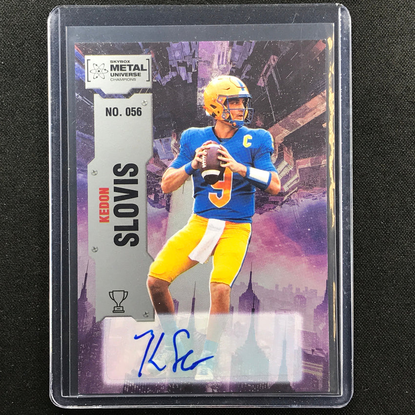 2022 Metal Universe Champions Kedon Slovis Base Auto Silver No 56