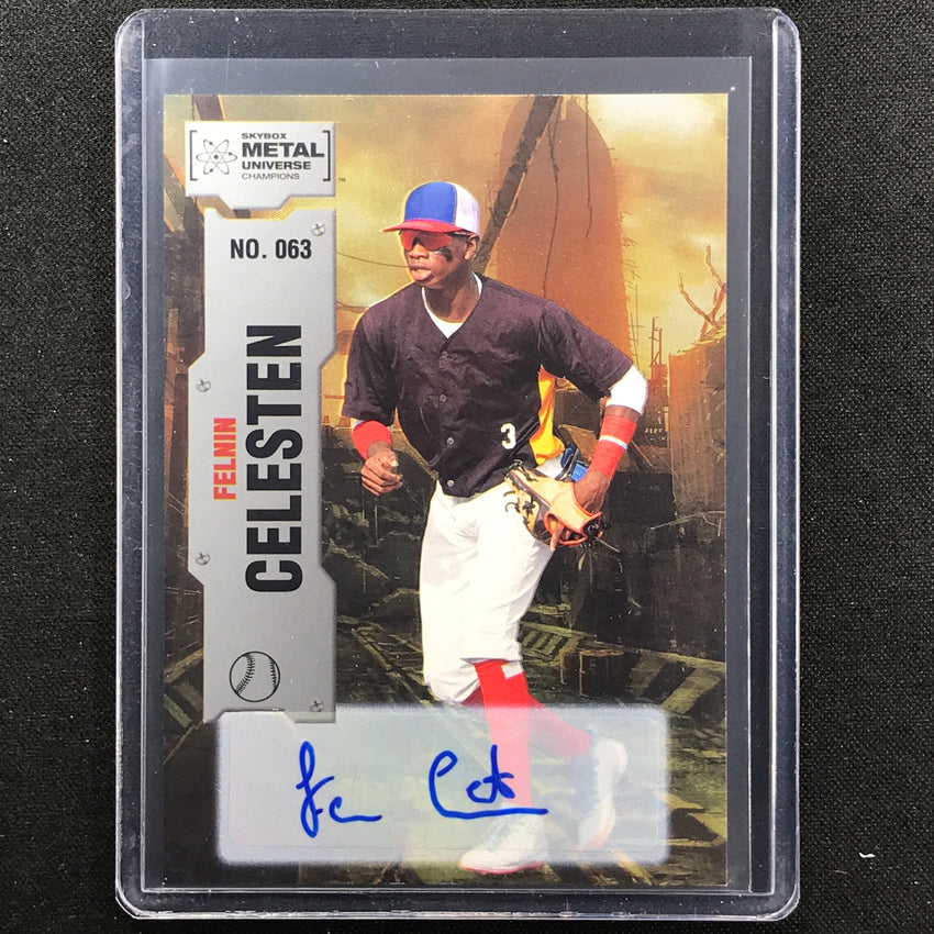 2022 Metal Universe Champions Felnin Celesten Base Auto Silver No 63