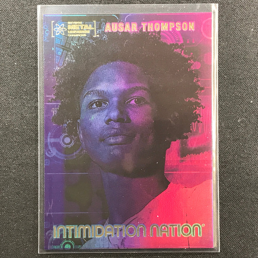 2022 Metal Universe Champions AUSAR THOMPSON Initimidation Nation Base #2