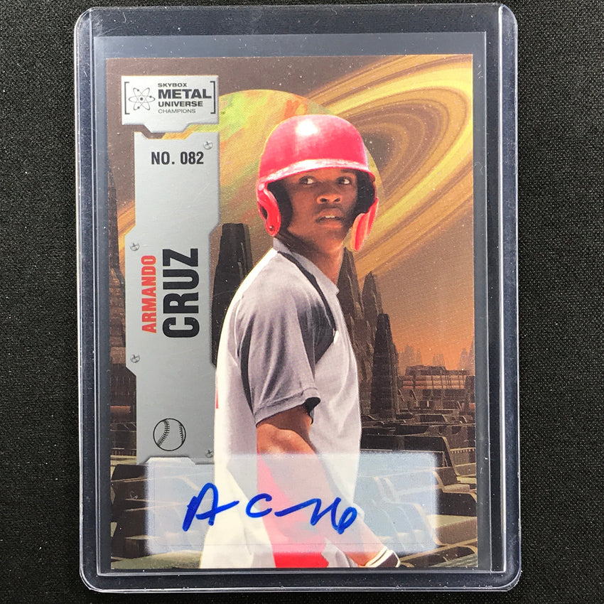 2022 Metal Universe Champions ARMANDO CRUZ Base Auto Silver #82