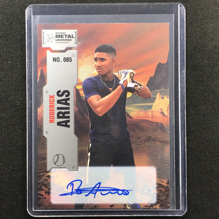 2022 Metal Universe Champions Roderick Arias Base Auto Silver No 85