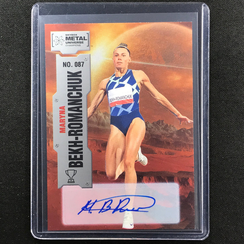 2022 Metal Universe Champions MARYNA BEKH-ROMANCHUK Base Auto Silver #87
