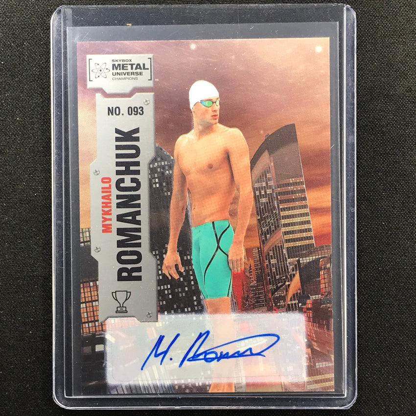 2022 Metal Universe Champions MYKHAILO ROMANCHUK Base Auto Silver #93