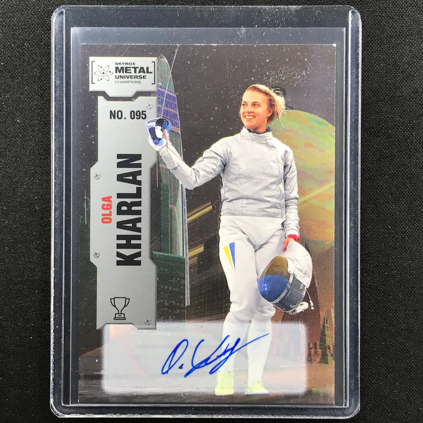 2022 Metal Universe Champions Olga Kharlan Base Auto Silver No 95