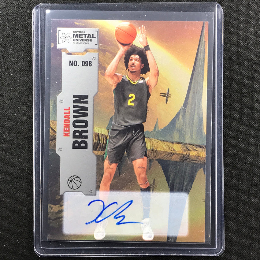 2022 Metal Universe Champions KENDALL BROWN Base Auto Silver #98