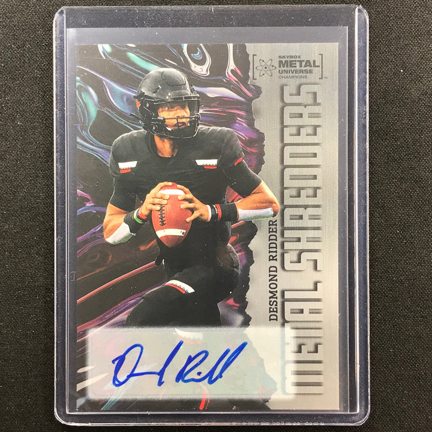 2022 Metal Universe Champions DESMOND RIDDER Metal Shredders Auto Silver SP #116