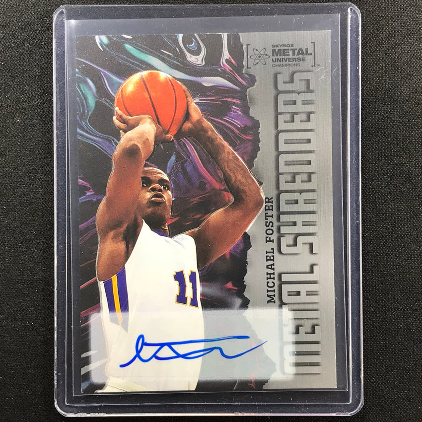 2022 Metal Universe Champions MICHAEL FOSTER Metal Shredders Auto Silver SP #118
