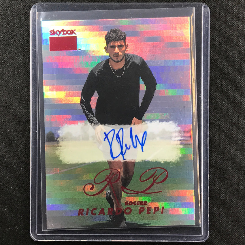 2022 Metal Universe Champions Ricardo Pepi Skybox Premium 1998 Rubies Auto No 27